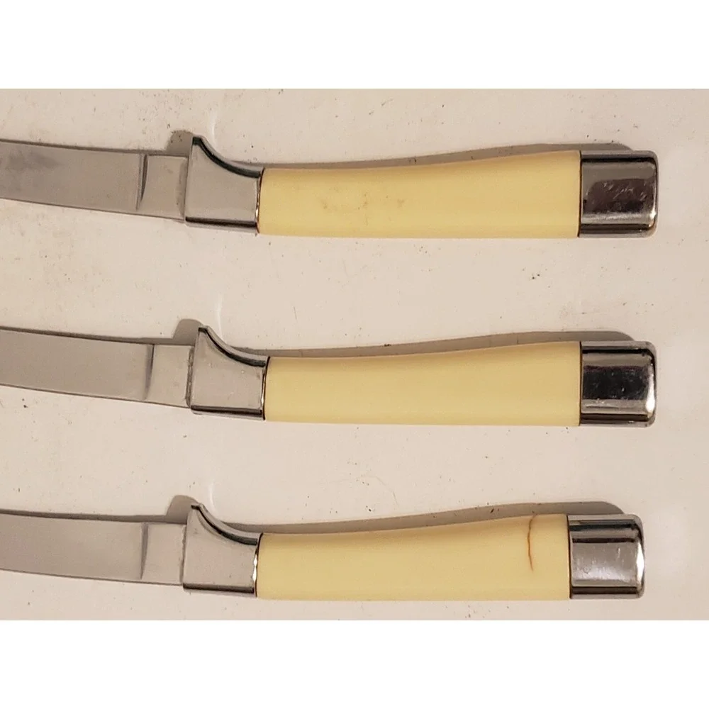 Briddell‎ Chrome Vanadium Handled USA Set of 6 Knives Lot Of 6